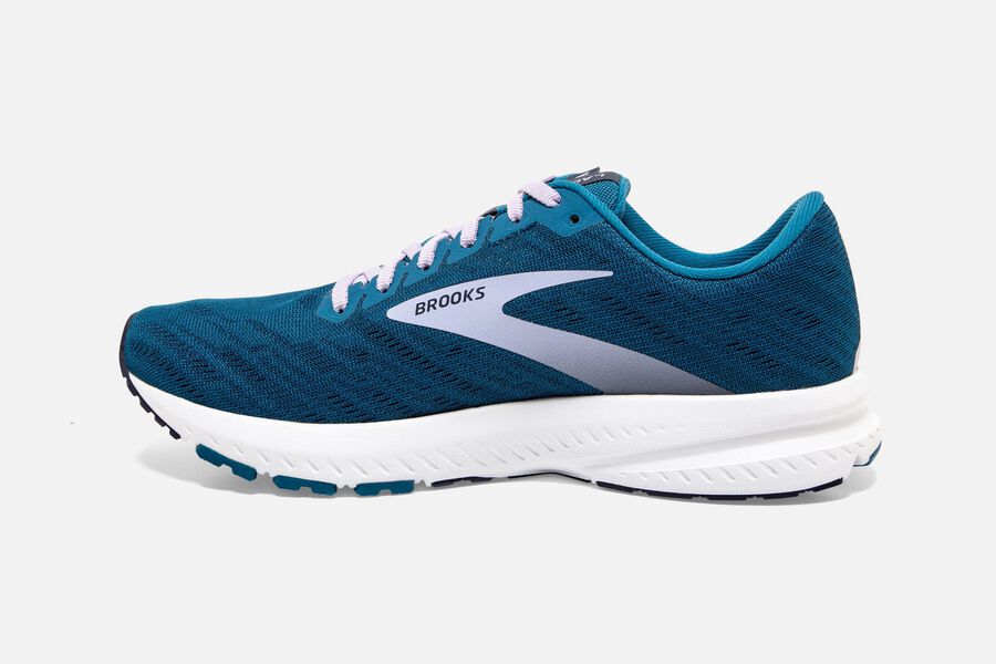 Brooks Launch 7 Road Löparskor Dam - Blå/Silver - 9537-JTSPX